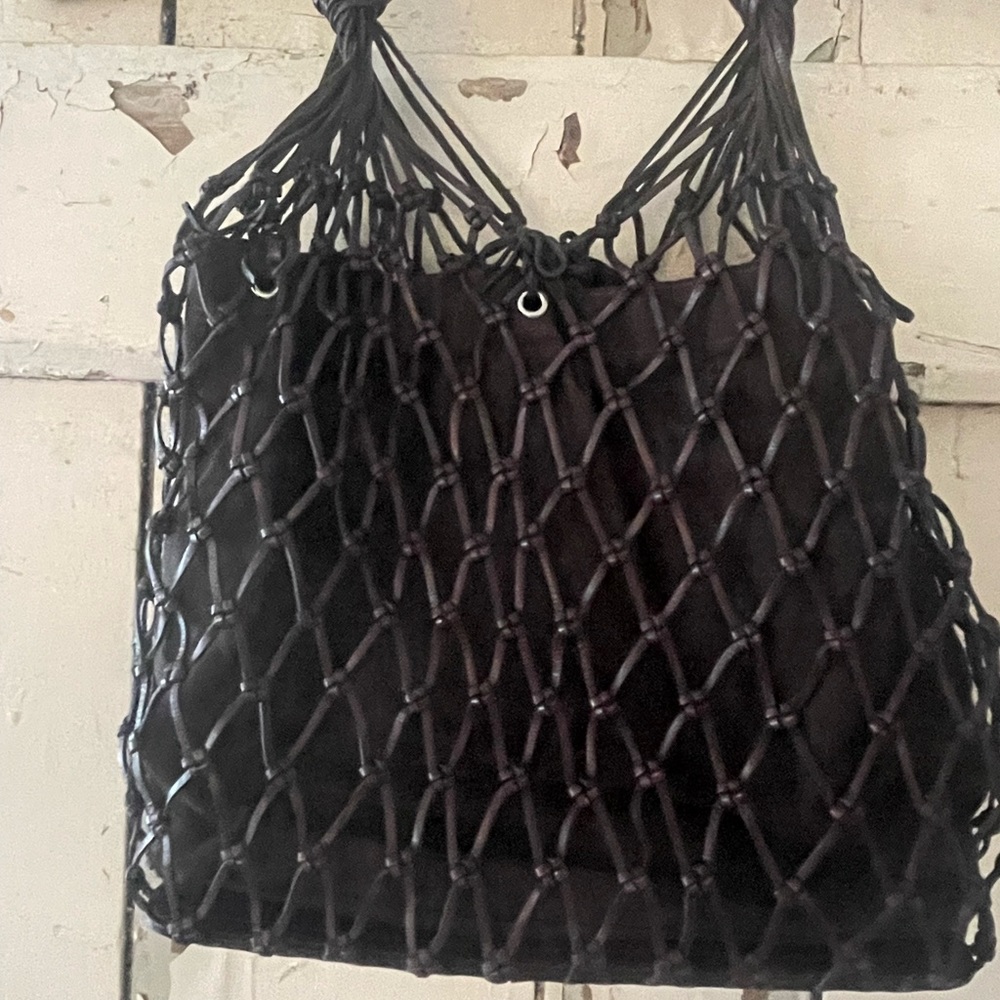 J. Crew Mesh Bucket Bag